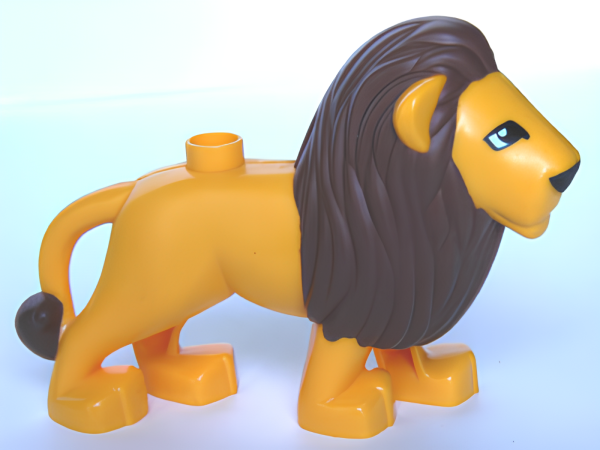 Лев Lego Duplo Duplo Lion Adult Male with Eyes Squared Pattern 87960c01pb01 U